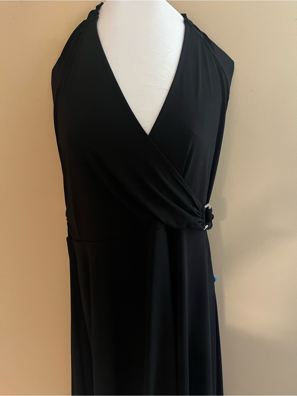 NEW Black Wrap Dress - Size XL